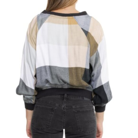 Free People Sugar Cookie Flannel Long Sleeve Shirt size XS NWT - Picture 9 of 9